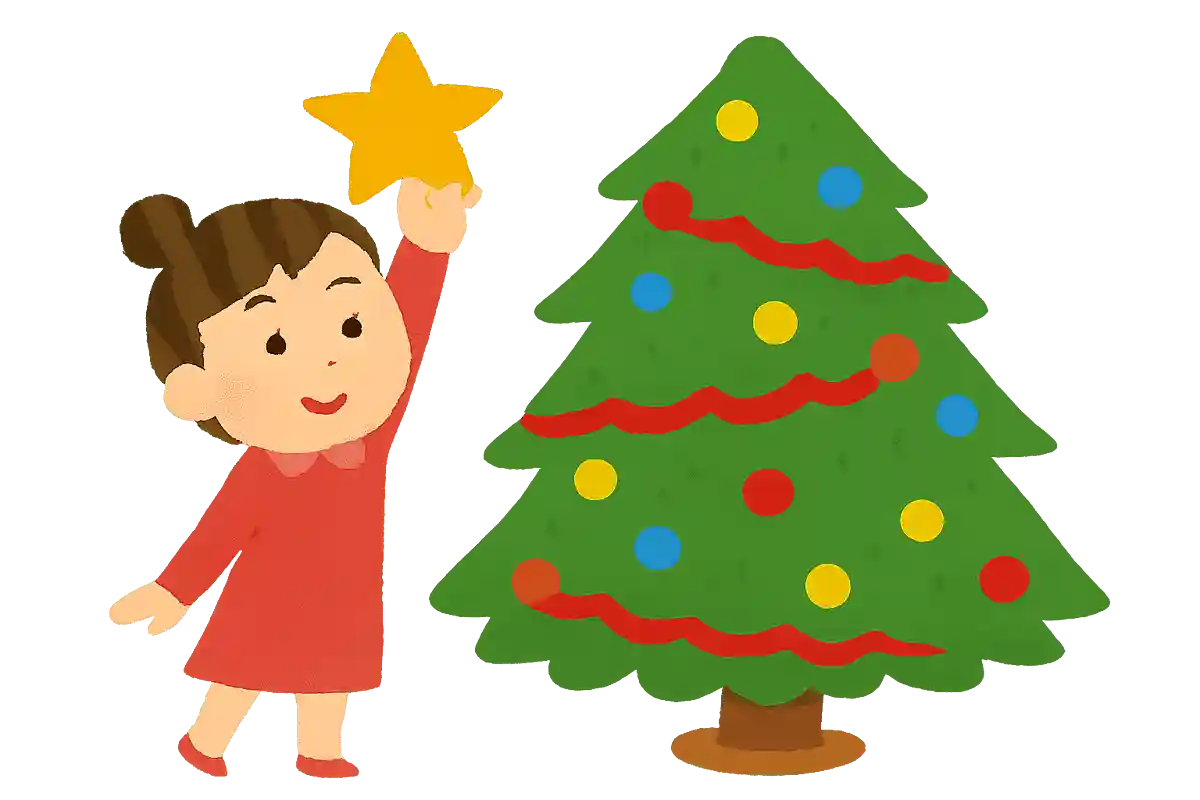 クリスマスツリーに飾る星は、誰が飾るでしょうか？