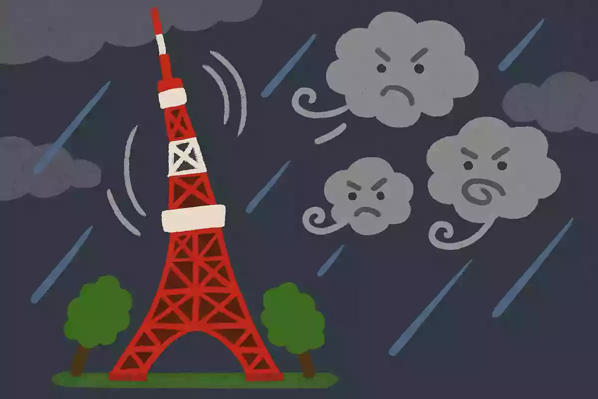 東京タワーが最も大きく揺れた台風は、次のうちどれでしょうか？