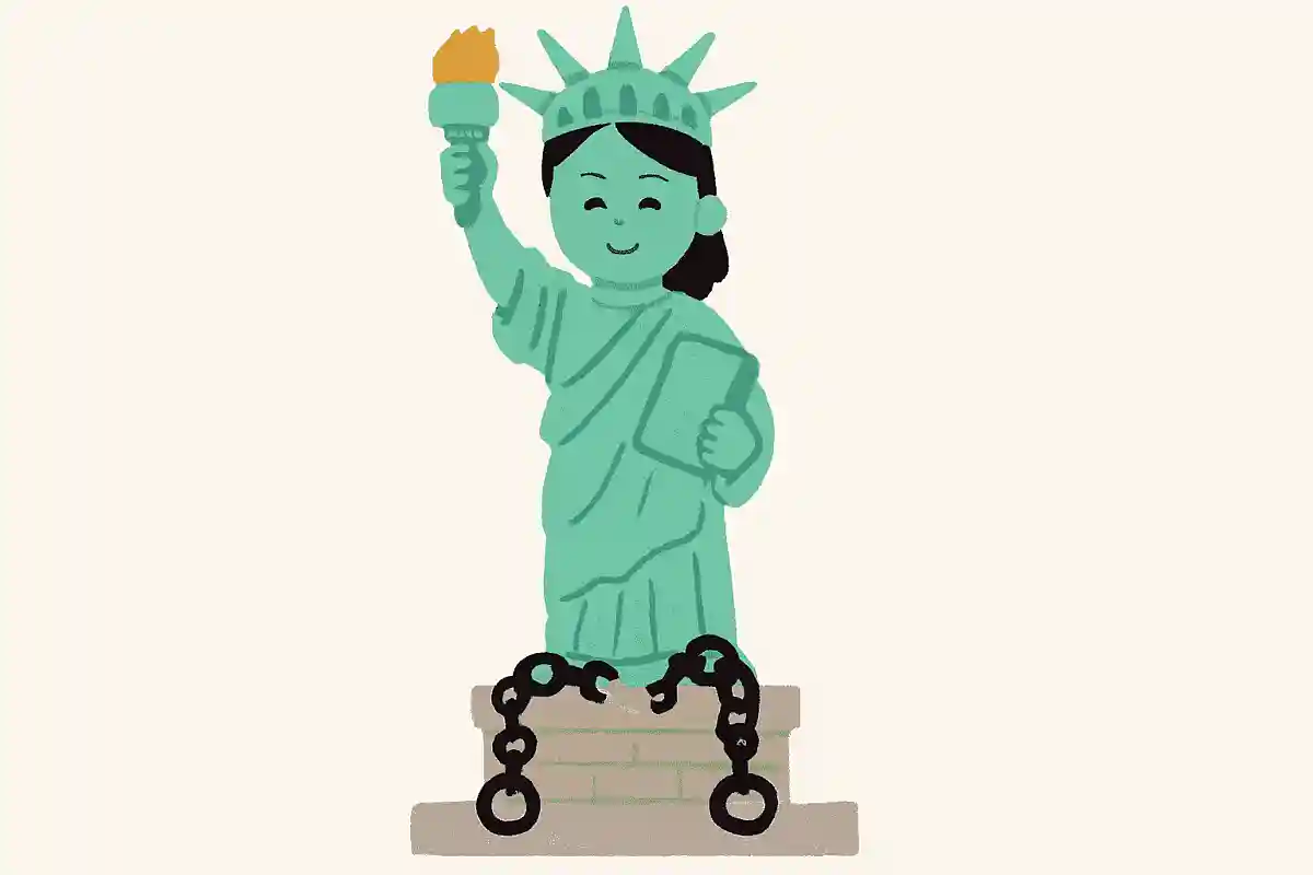 自由の女神の足元には何があるでしょうか