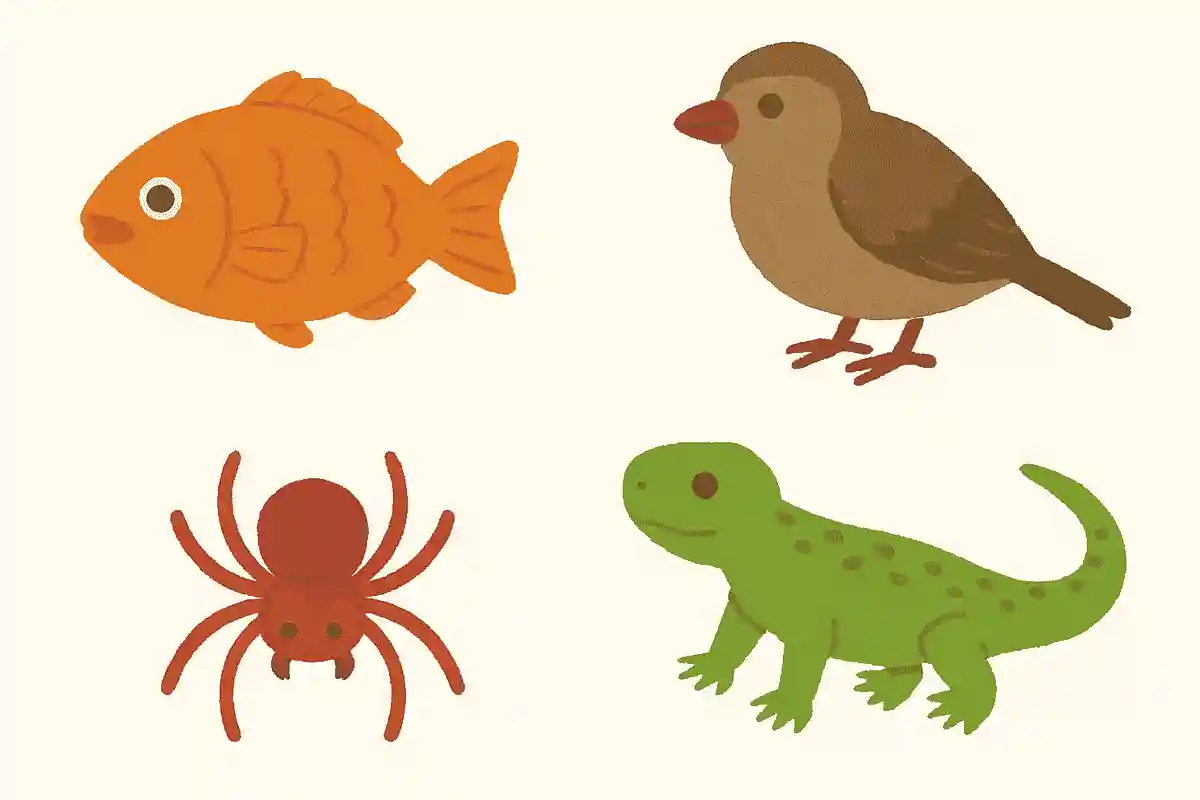 この中で血の色が他の2つと違う生き物はどれ？