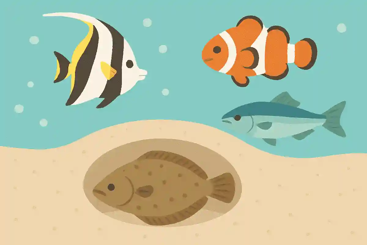 砂の穴にもぐって眠る魚はどれでしょうか?