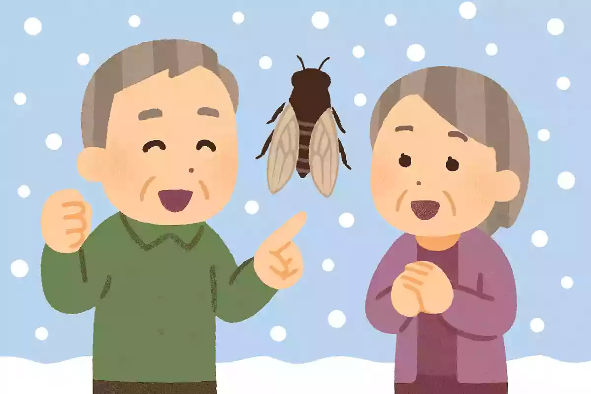 ある生き物が大量発生するとその年は大雪が降ると言われていますが、ある生き物とは何でしょうか?