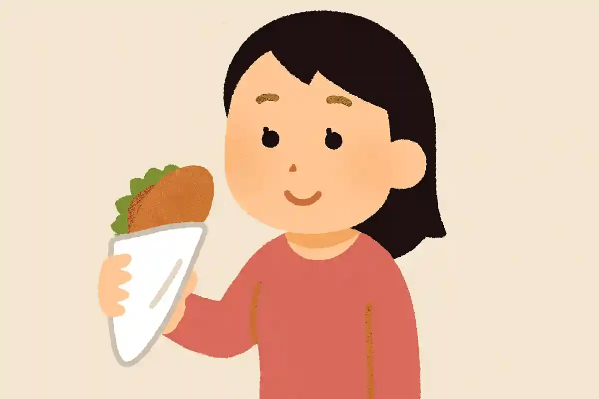 片手で食べられる手頃な食事として親しまれています