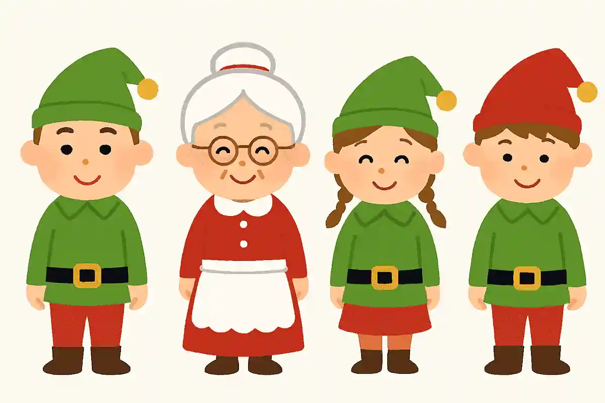 サンタクロースと一緒に住んでいるミセスクロースは次にうちどれでしょうか？