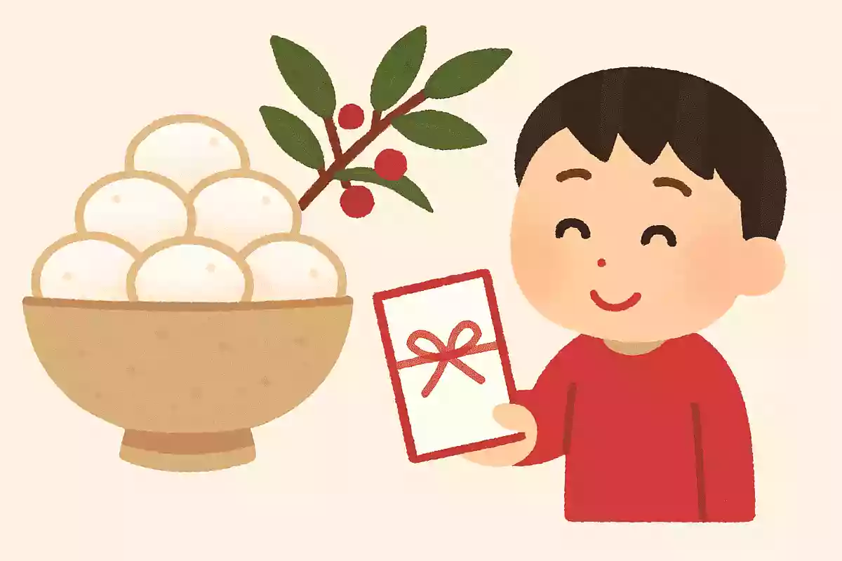 お年玉は昔お金ではなく何を渡していたでしょう？