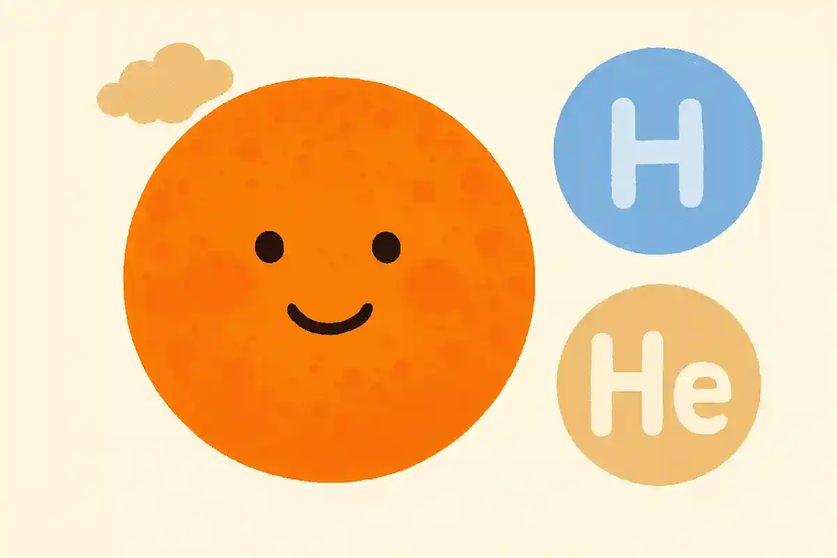 太陽は主に何から構成されているでしょうか?
