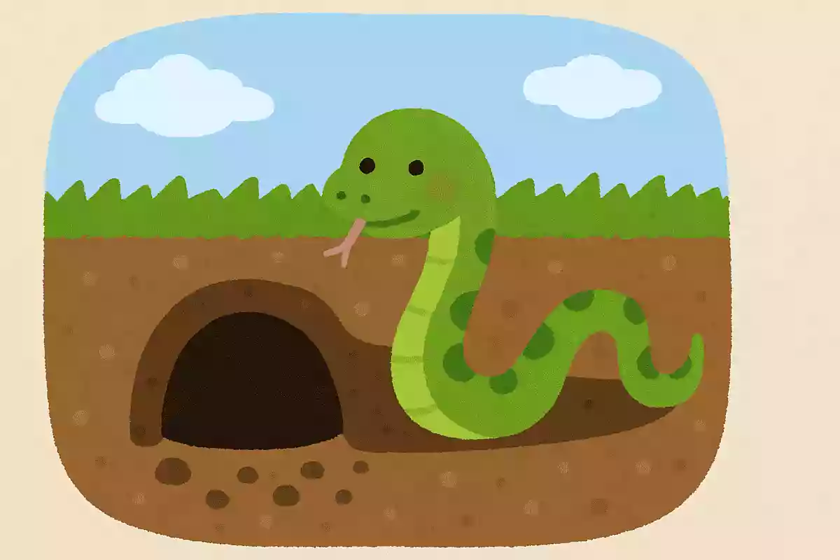 ヘビがどこで冬眠するでしょう?