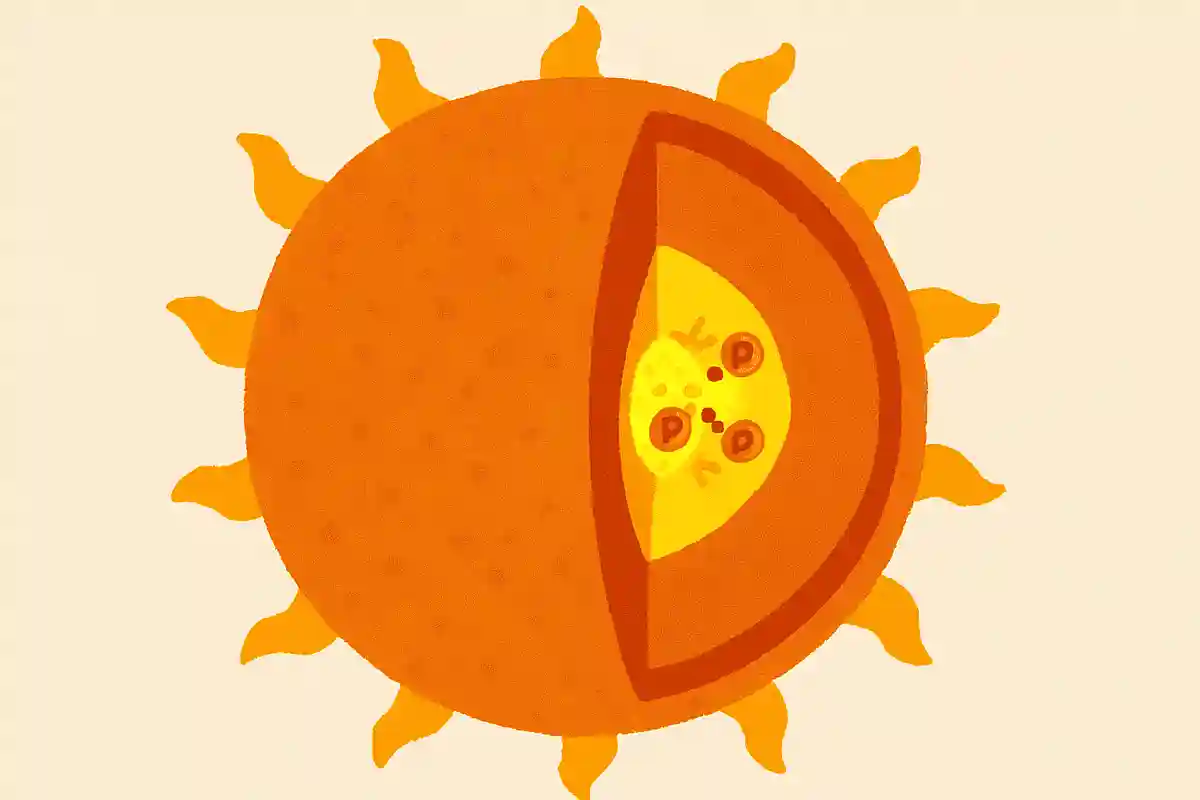太陽の中心部では、何が起きているでしょうか?