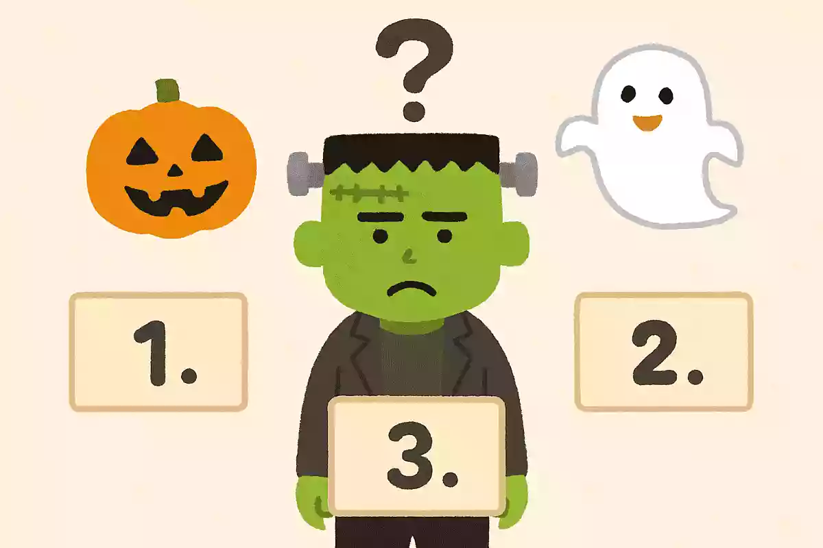 頭にネジを付けた怪物の名前は？