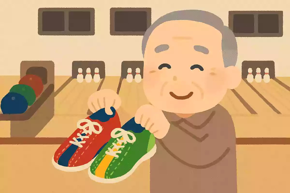 ボウリング場のレンタルシューズは、カラフルではっきりとした色が特徴的です。ボウリングのシューズの色が、はっきりとした色の理由は何でしょうか?