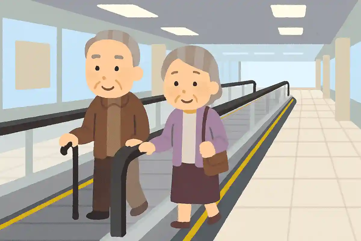 1967年(昭和42年)に日本初の歩く歩道が誕生しました。どこで誕生したでしょうか?