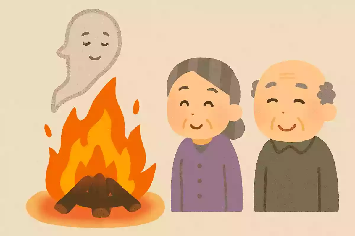 8月16日に先祖を送り返すときに燃やす火を何というのでしょうか？