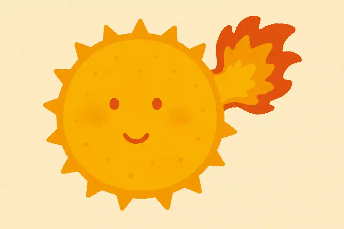 太陽の表面で起こる爆発現象を何と呼ぶでしょうか?