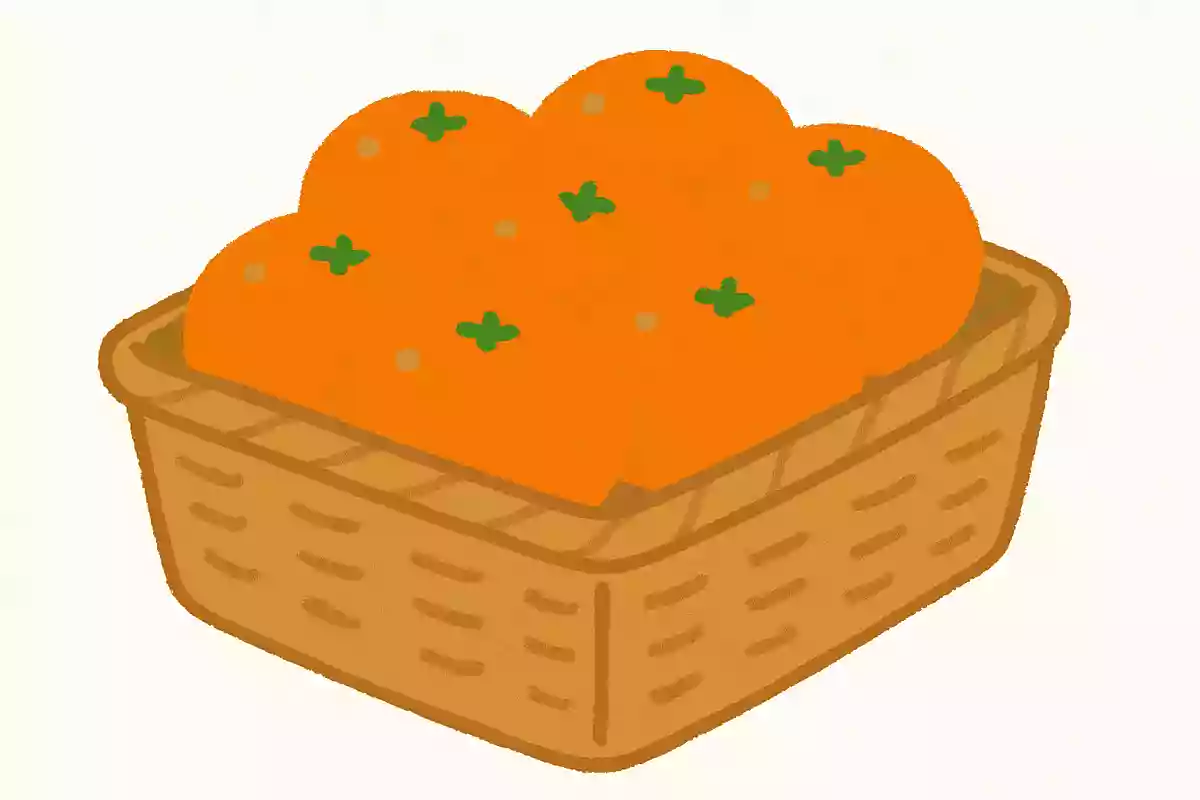 かごにミカンを3つ入れました。さらに4ついれましたが、今かごにはいくつのミカンがありますか?