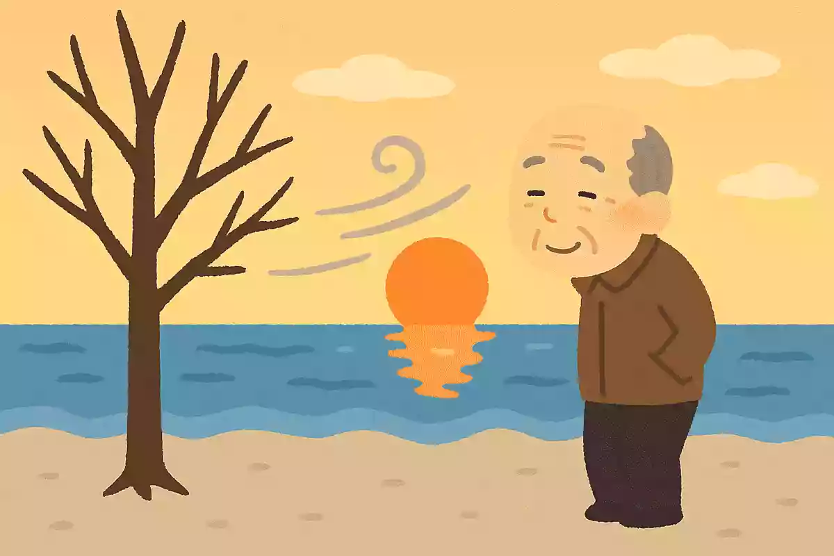 凩や 海に夕日を 吹き落す