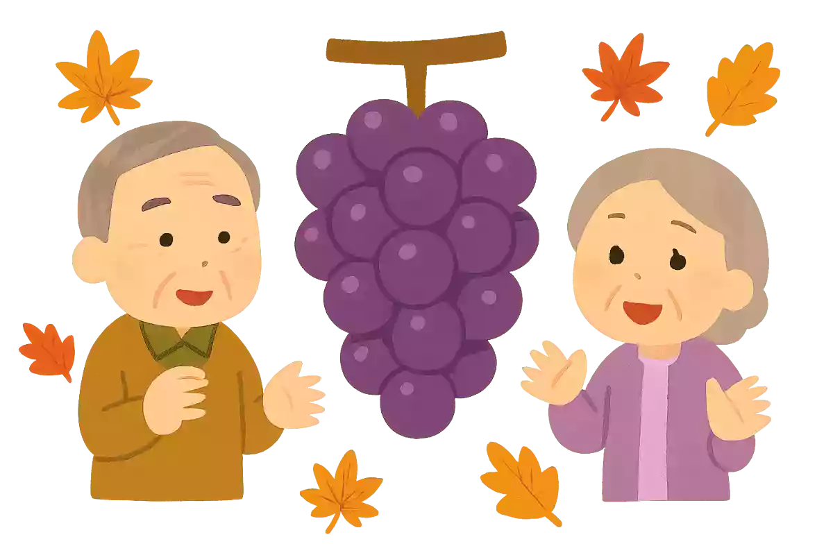 ぶどう一房の、枝から順に「上」「中心」「下」最も甘い部分はどこになるでしょうか?