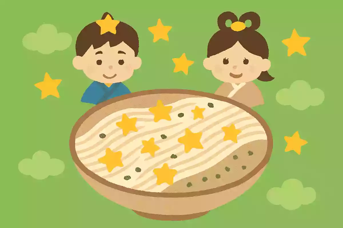 7月7日の七夕に食べる、天の川に見立てた食べ物はなんでしょうか？