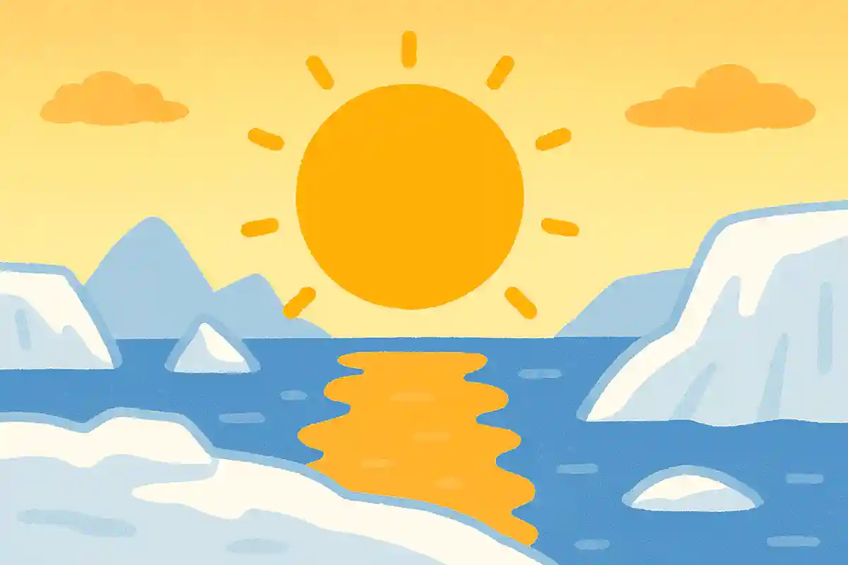 太陽が一日中沈まない、極圏で見られる現象を何と呼ぶでしょうか?