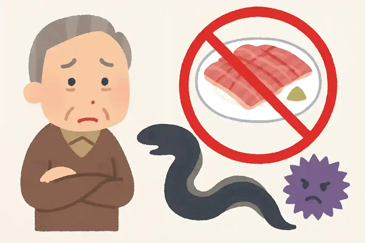 うなぎを生で食べない理由は何でしょうか？