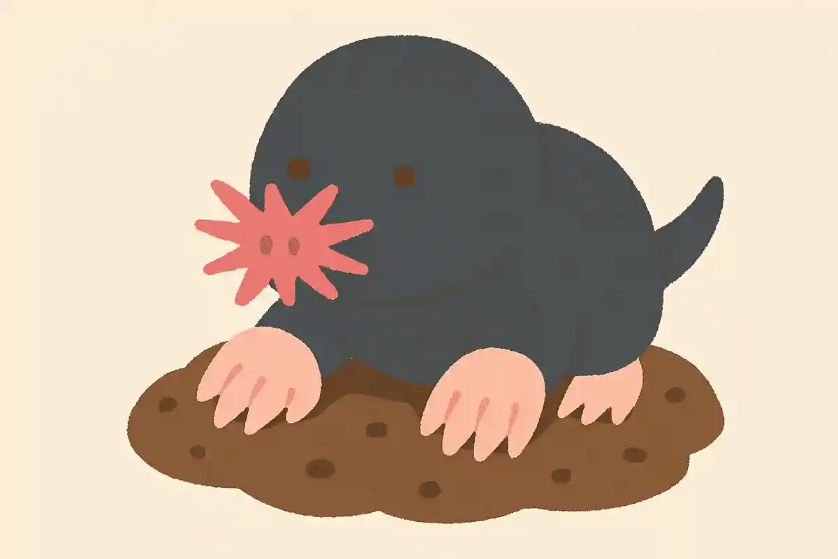 ミズラモグラ（角髪土竜）