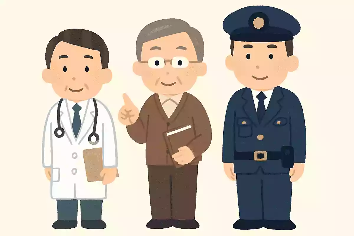 医者、教師、刑事の中で一番大柄なのは誰でしょう?
