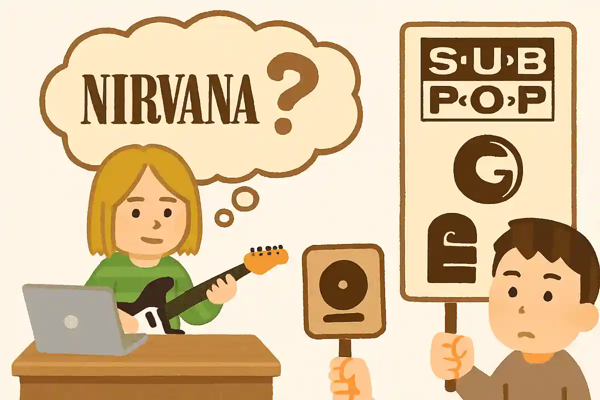 ニルヴァーナがファーストアルバムをリリースしたレーベルはどれでしょう?