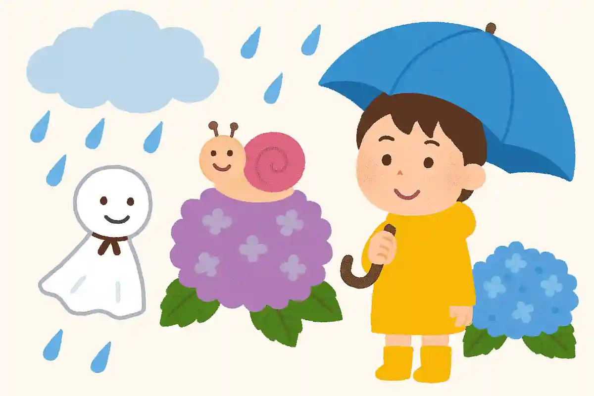 雨がふるとひらくものは?