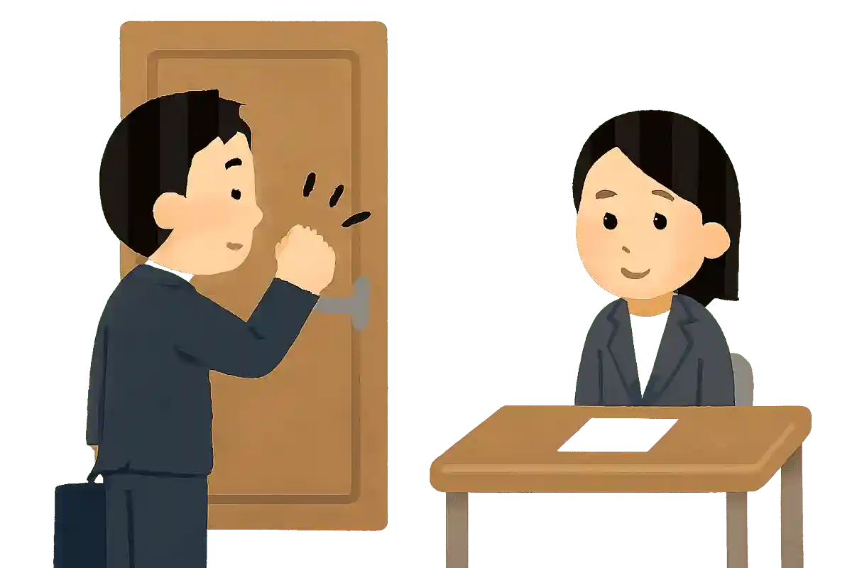 入室する際のノックの数は何回でしょう?