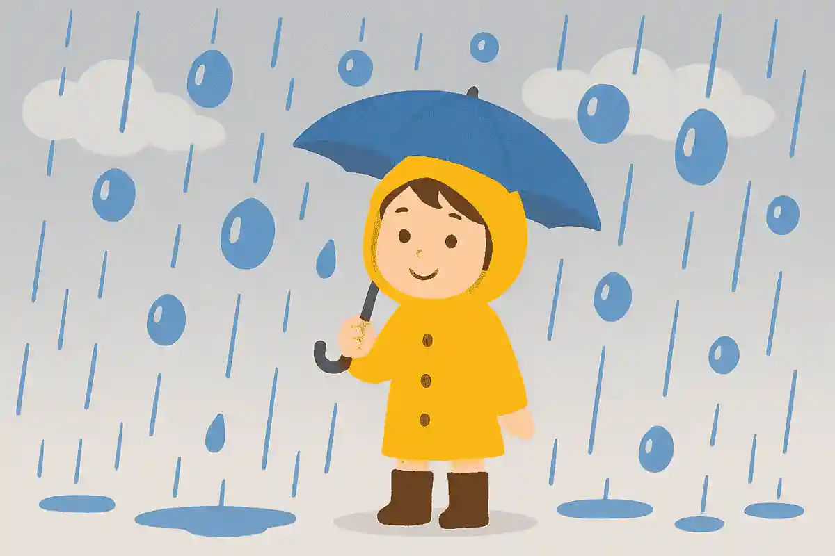 夕立の雨粒はほかの雨のときより大きい