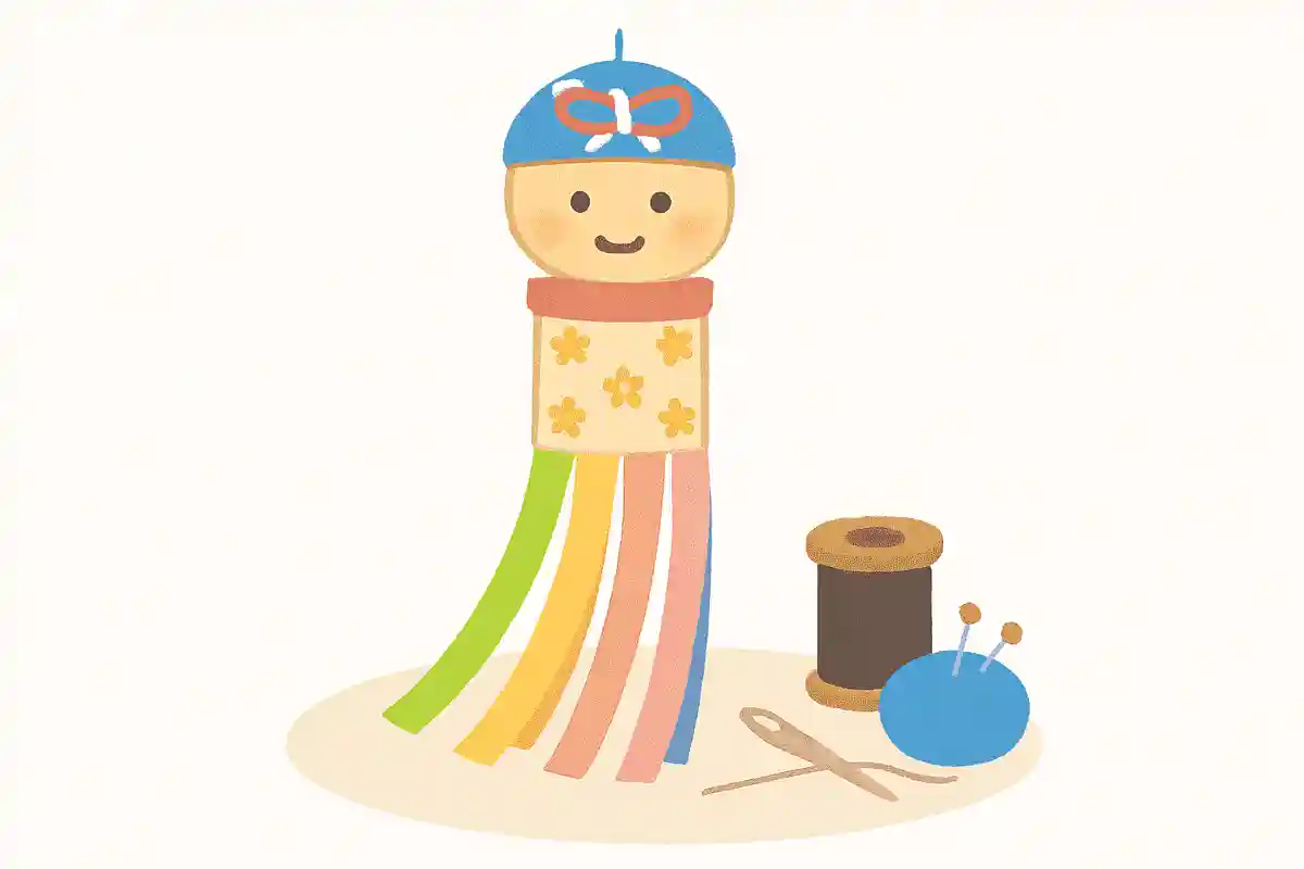 七夕飾りの吹き流しは裁縫の上達を願う飾り