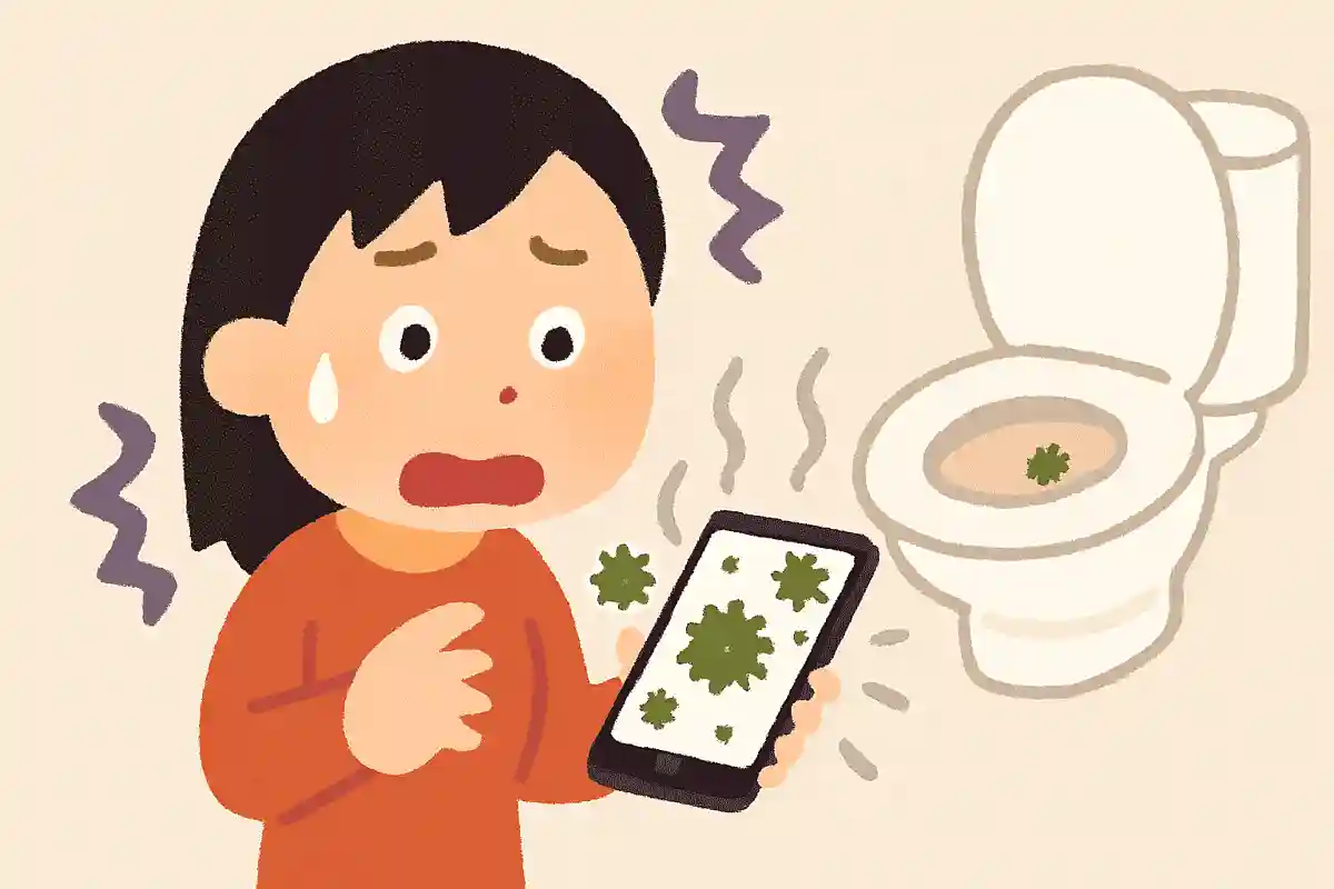 スマホに付着している菌はトイレの便座よりも多い