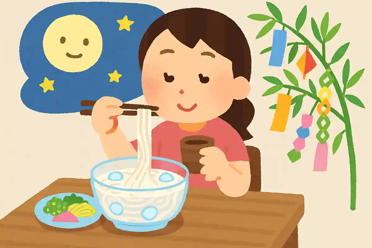 七夕で食べるものはそうめん