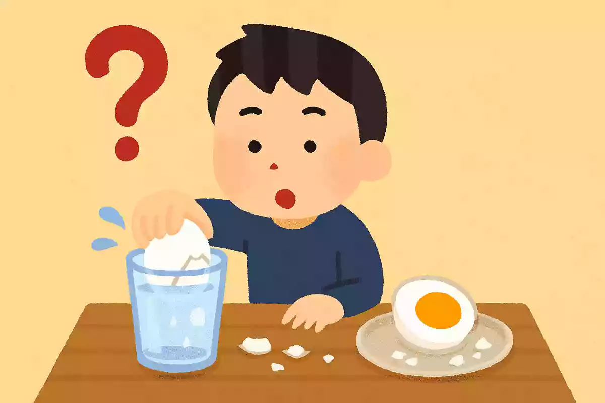 ゆで卵の殻を簡単にむくには、どうしたらいいでしょう?