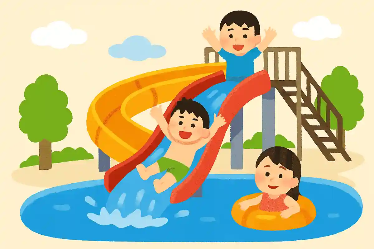 ウォータースライダーは日本生まれ