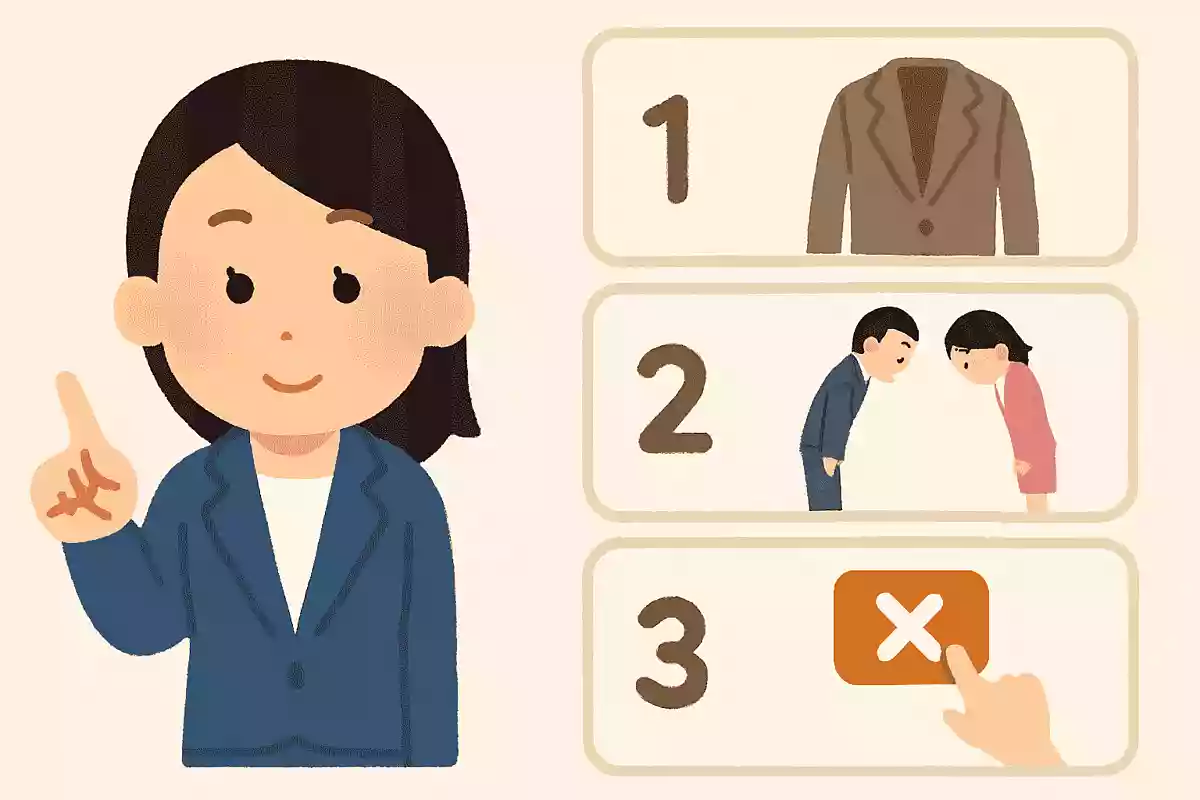 「アンボタンマナー」の正しい意味はどれでしょう?