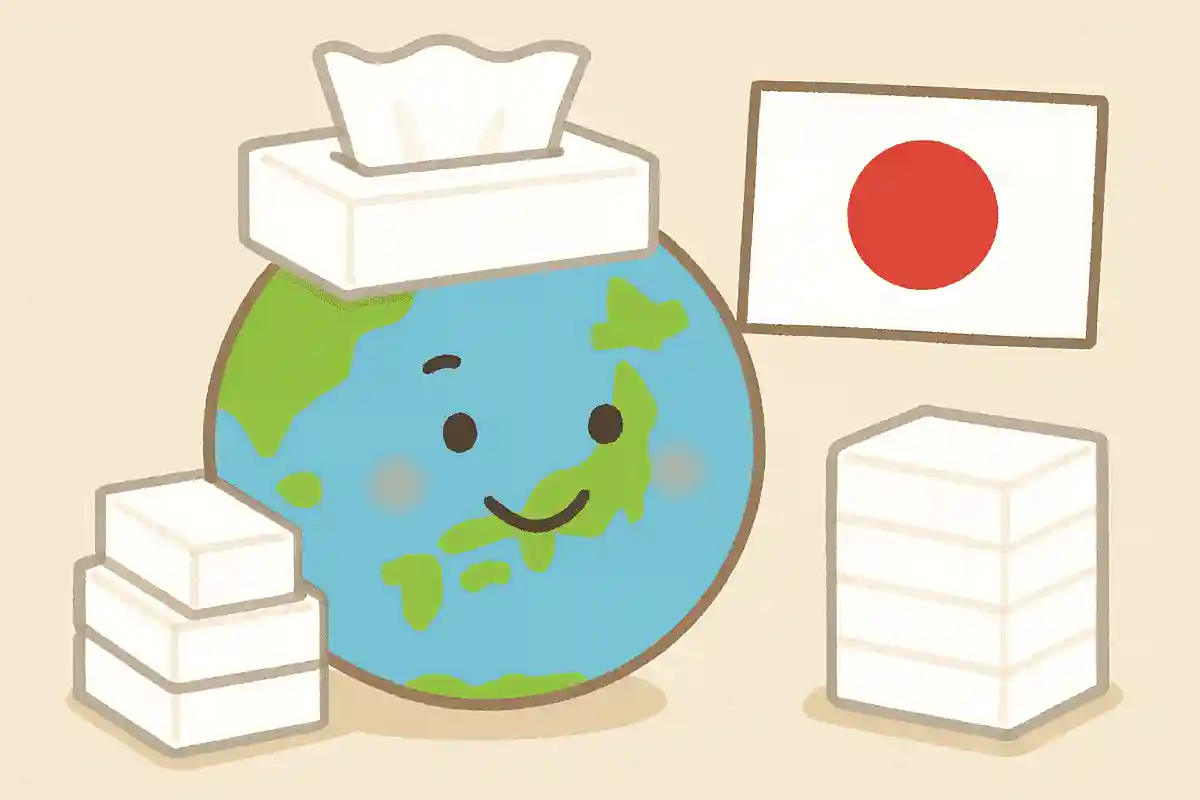 世界で1番ティッシュを消費しているのは日本