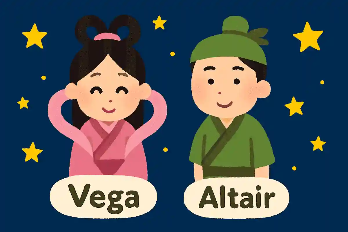 織姫は「ベガ」、彦星は「アルタイル」