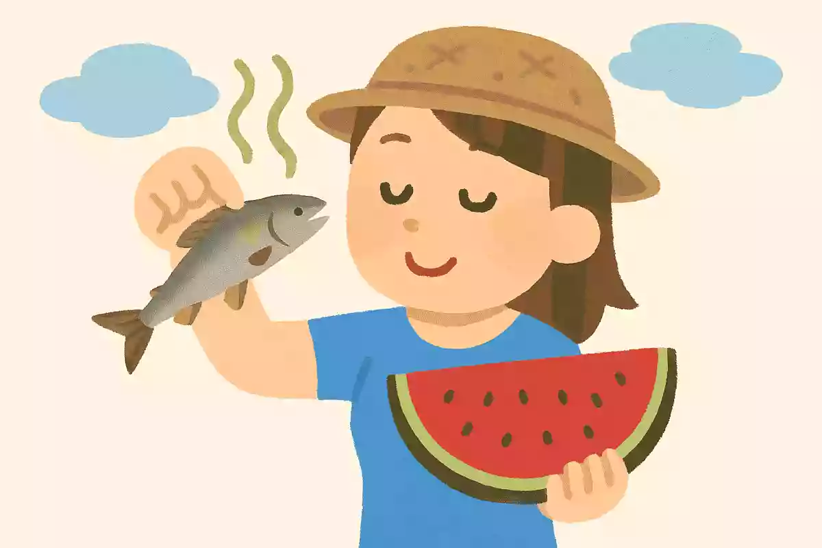 夏が旬の鮎はスイカのにおいがする