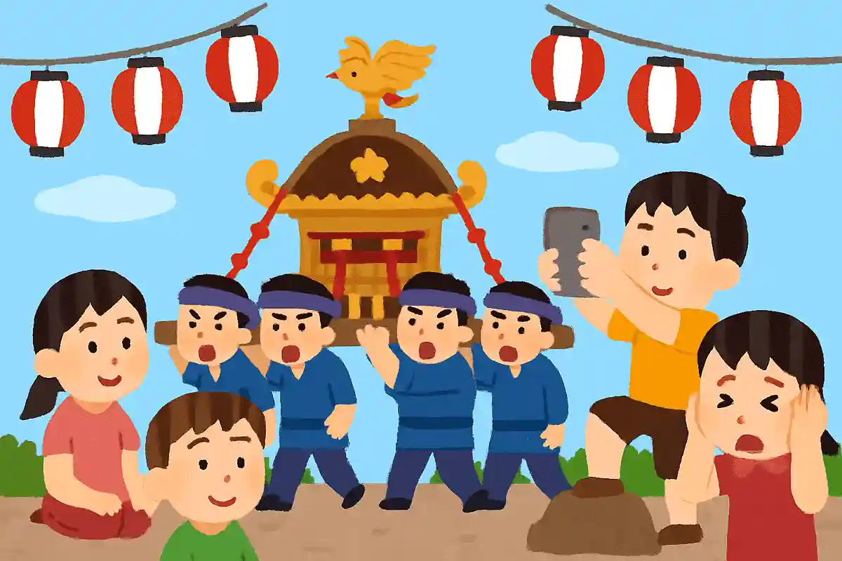 おみこしを見物するときにしてはいけないことはどれでしょうか？
