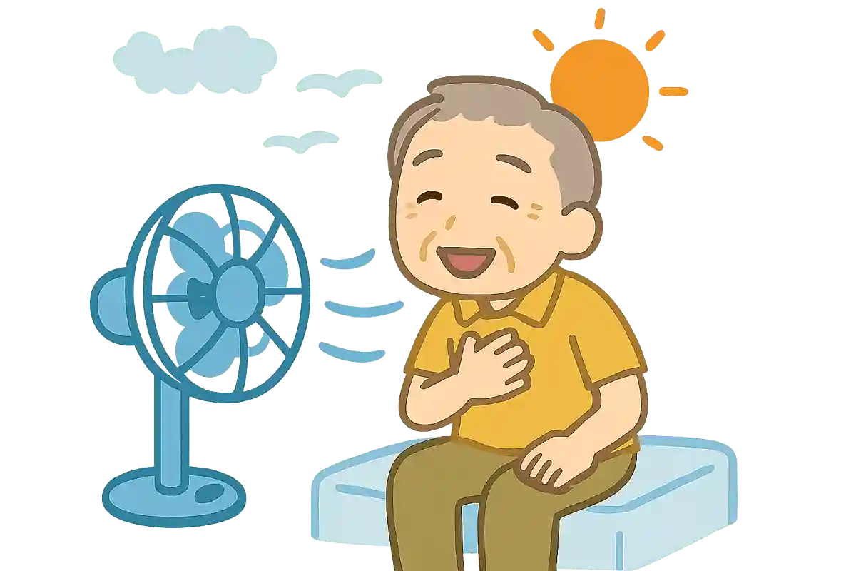 プロペラ、冷風、夏