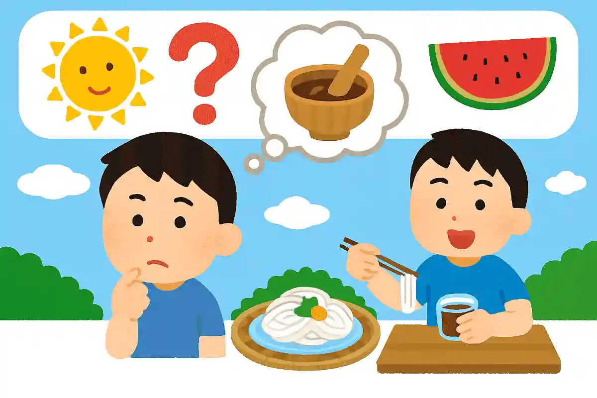 そうめんは昔何につけて食べていたでしょう？
