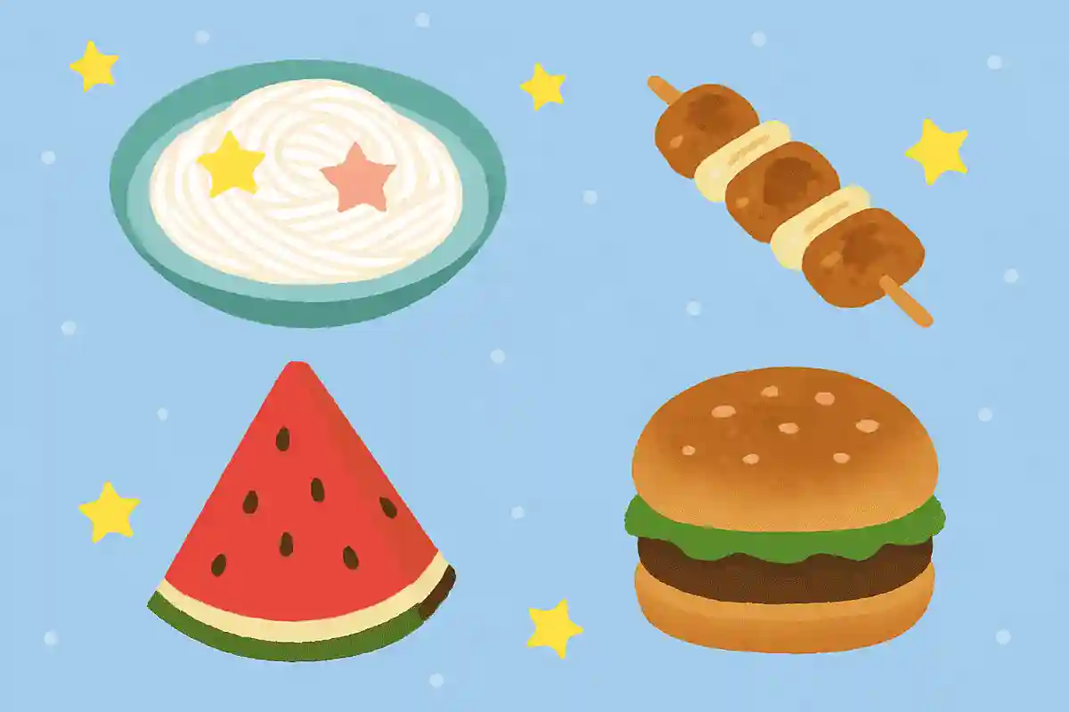 七夕に食べるものはどれでしょう？