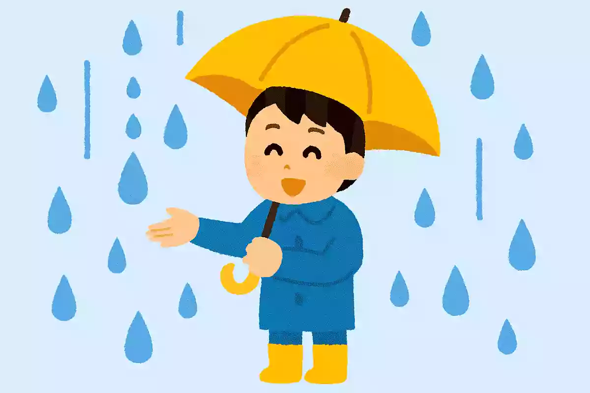 雨粒の形はどんな形でしょう?