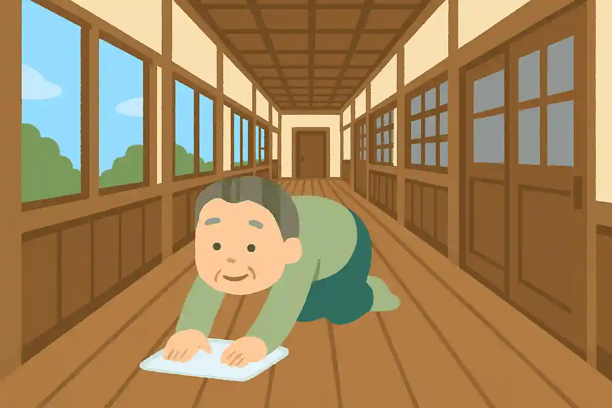 毎年雑巾がけレースがおこなわれる愛媛県の旧宇和町小学校。その廊下の長さは?