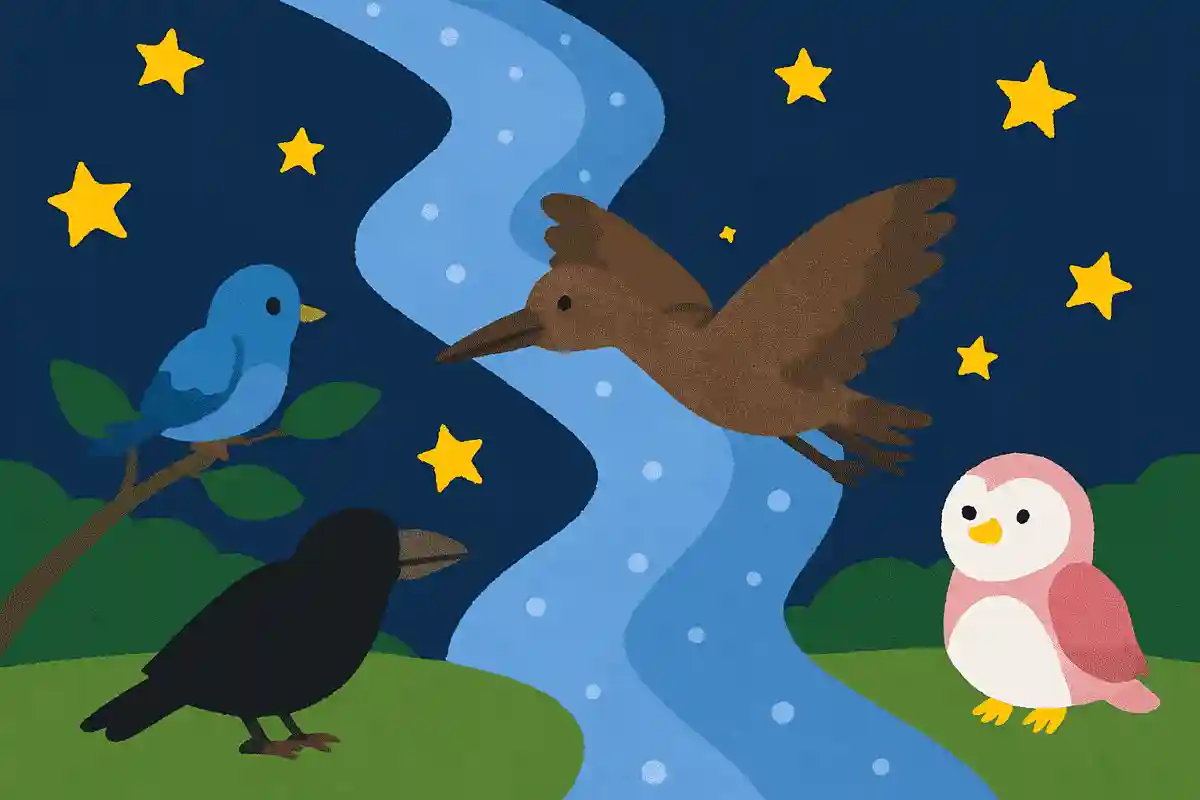 天の川に橋渡しをしてくれる鳥はどれでしょうか？