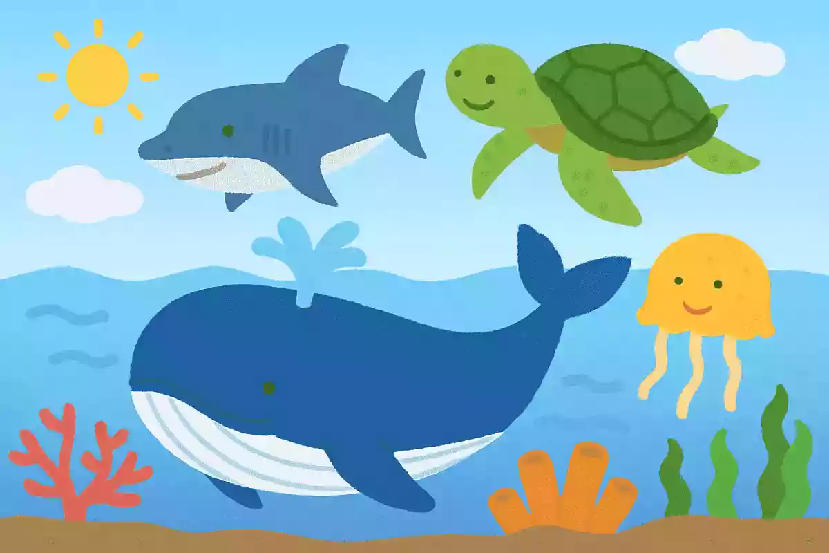海の中に住んでいる生き物の中で、一番大きい生き物は次のうちどれでしょうか？