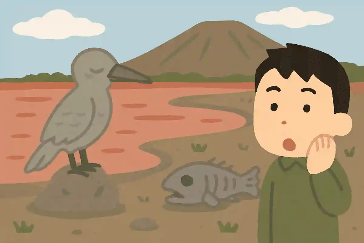 タンザニアには、生き物を石化させる「ナトロン湖」がある