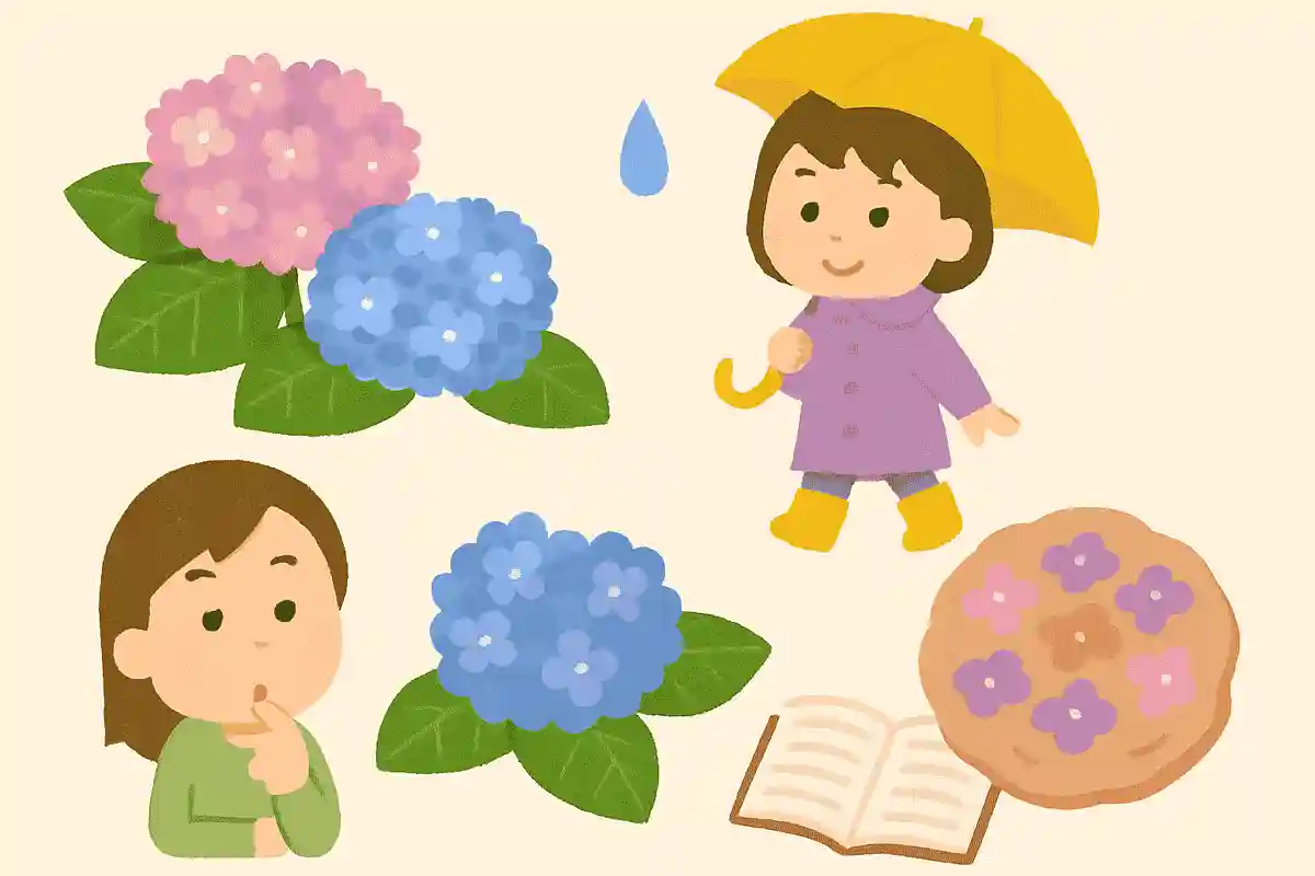 「あじさいせんべい」と呼ばれたお菓子があった