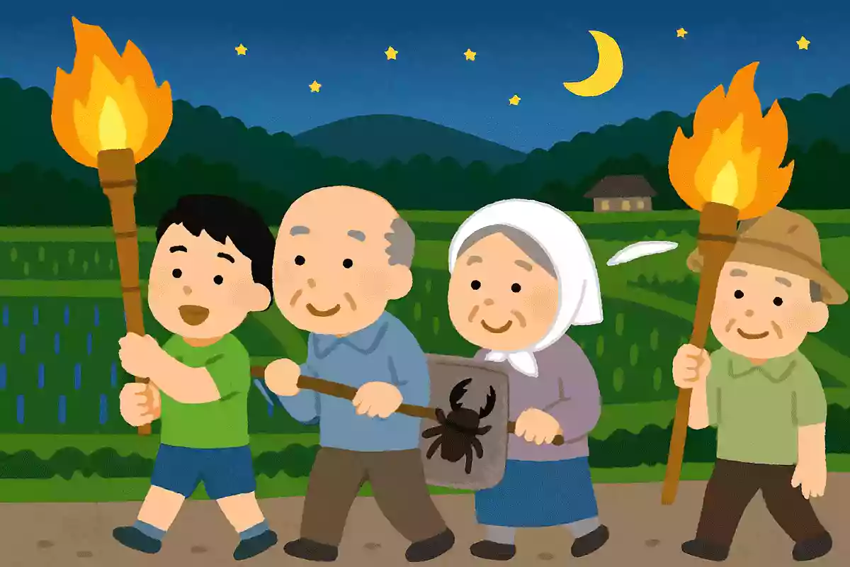 農村部で夏におこなわれる、虫送りという行事は何をするでしょうか?