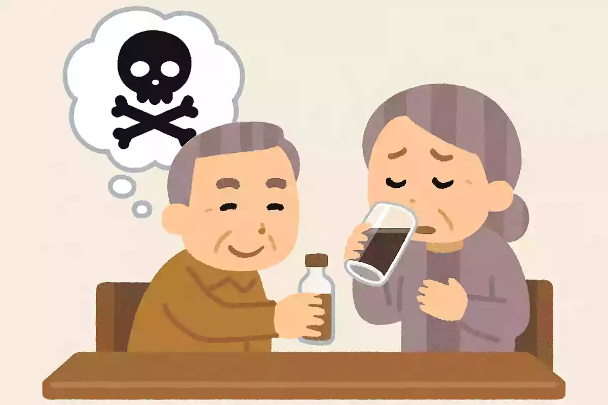 太郎は毒入りの飲み物を恋人の花子に飲ませ、自殺に見せかけて殺しました。指紋をすべて拭き取ったので大丈夫と考えていた太郎ですが、すぐに警察に他殺であることがバレてしまいました。どうしてでしょうか？